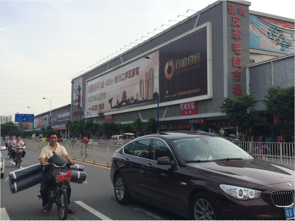 广州市海珠区瑞康路银岭皮革交易中心墙体-1