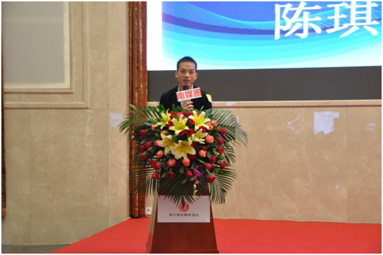 南方媒体圈联谊会理事长 陈琪在会上发言